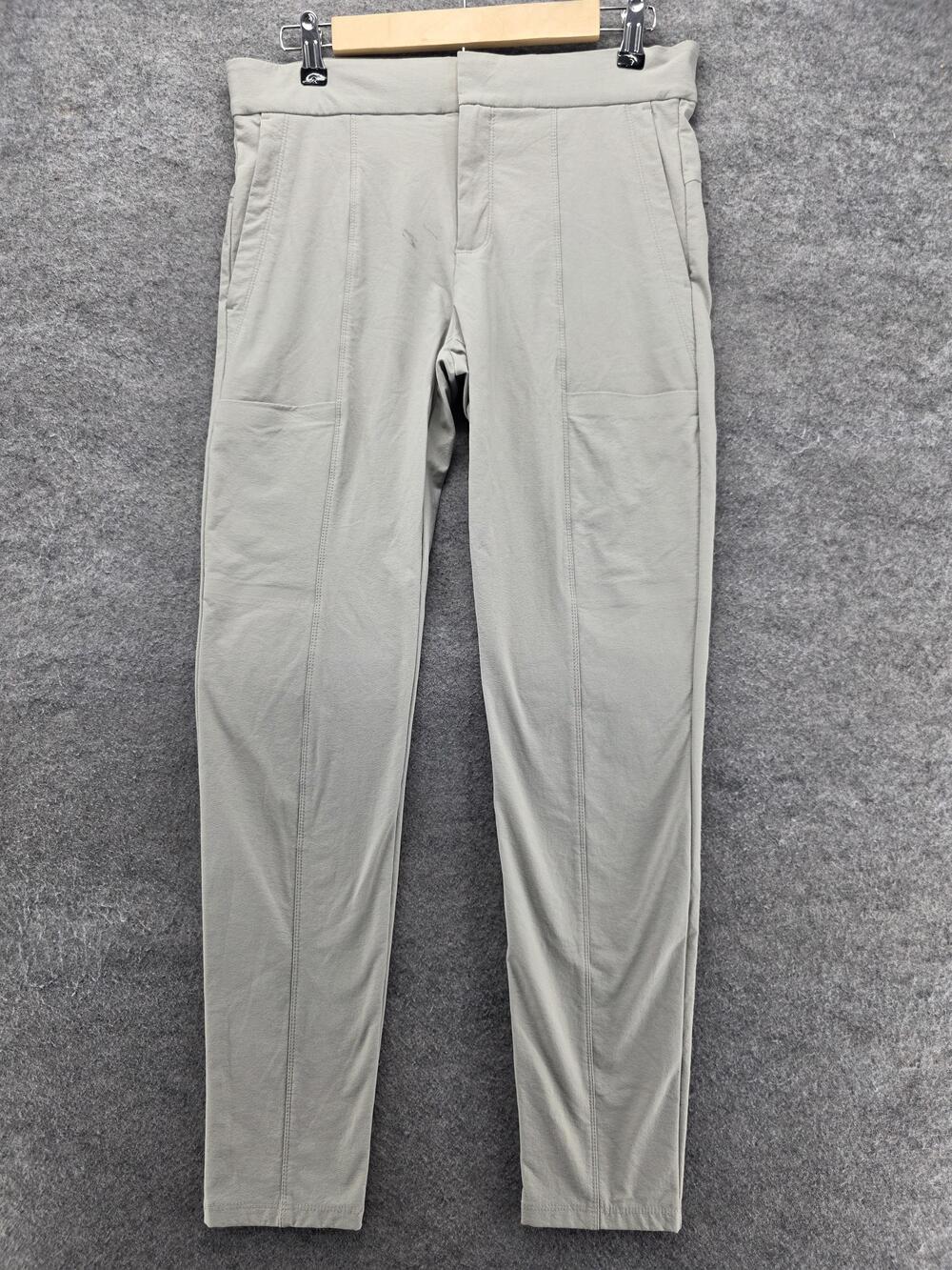 Athleta Pants Womens 6 Gray Jegging Pull On Stretch Pockets 30 In Flat Front
